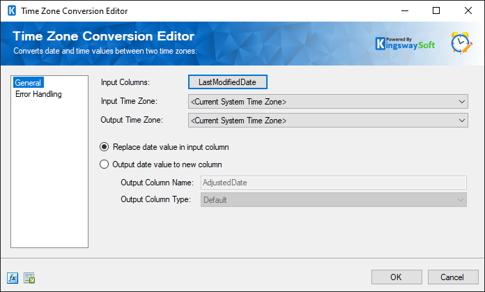 SSIS Time Zone Conversion Component